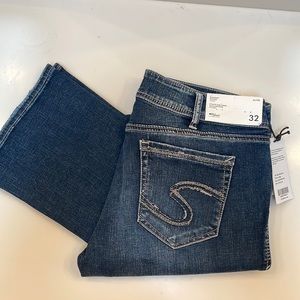 Silver Jeans Co. Elyse Slim Boot Mid Rise Curvy Jeans - Size 32 - NWT